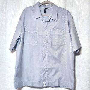 Cintas Design Collective Uniform Top XL Unworn Condiion Thin Blue White Stripes